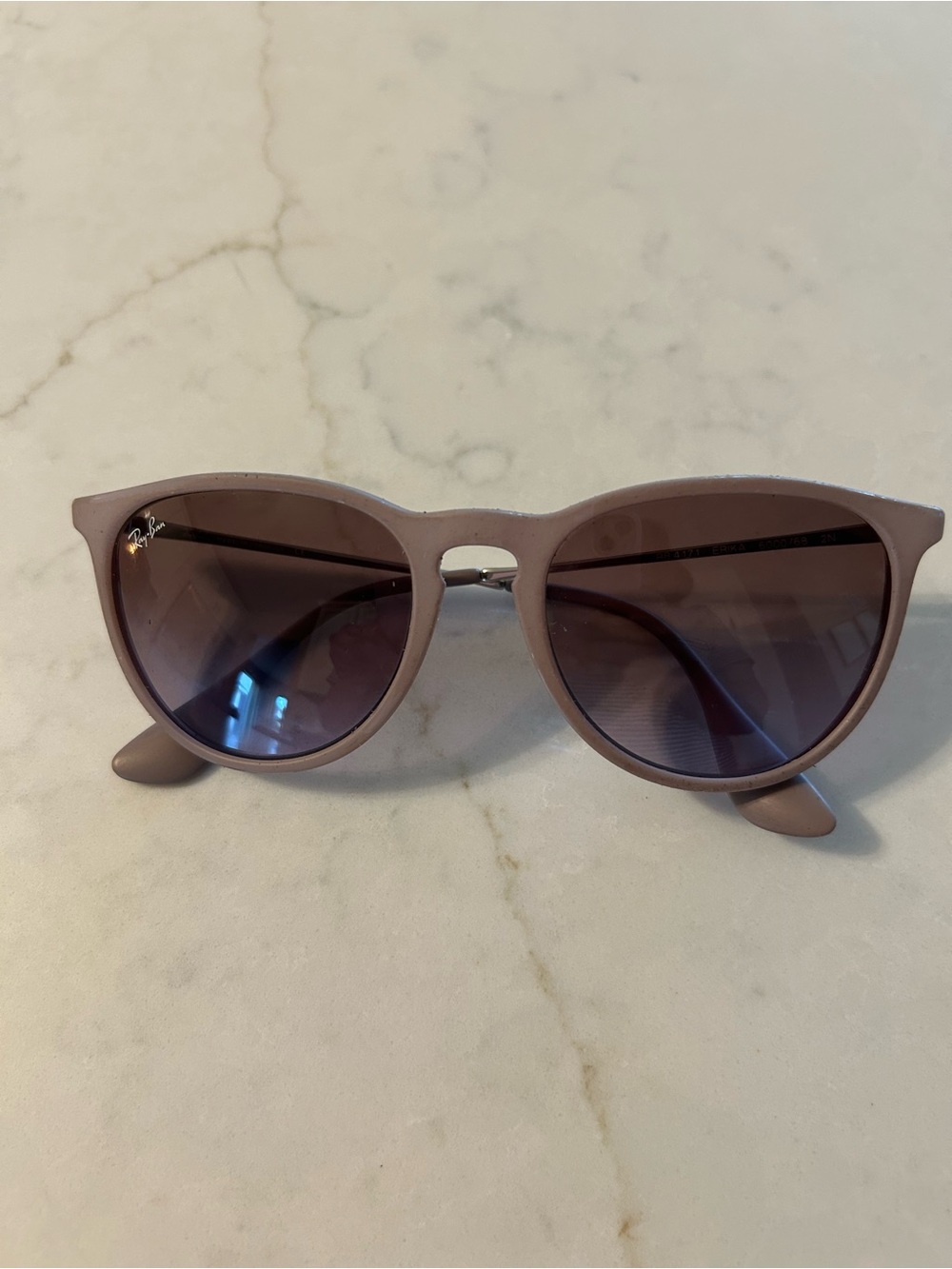 Ray-Ban Women’s Taupe Erika Sunglasses with Brown Gradient Lenses